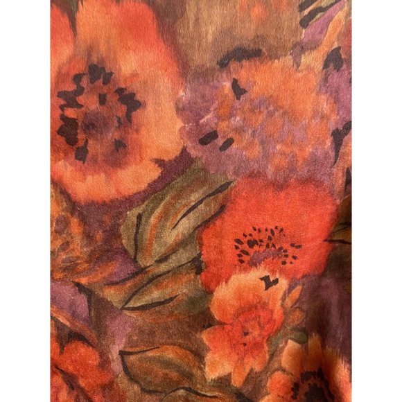 VTG GW Division Of Graff 80’s Floral Multicolor Two Button Blazer Jacket Women M - Picture 8 of 9